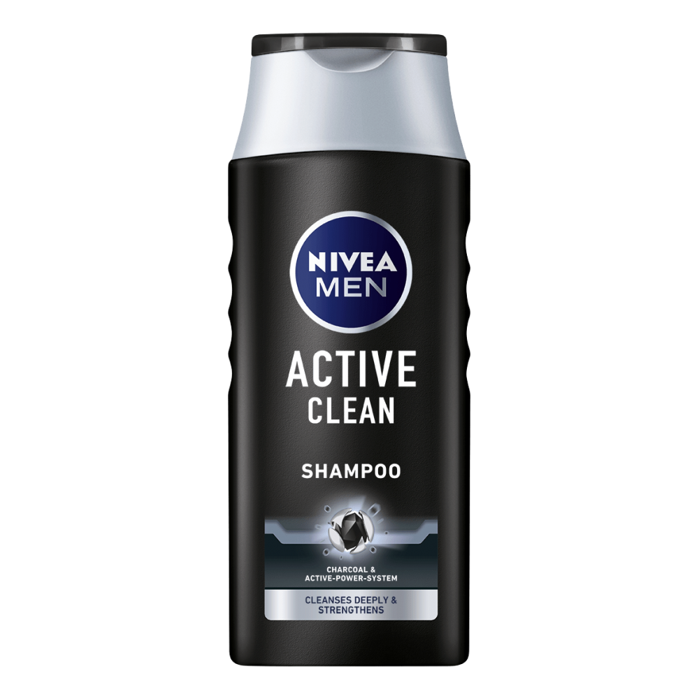 НИВЕА MEN ACTIVE CLEAN шампоан за мъже с активен въглен 400 мл - Грижа за косата