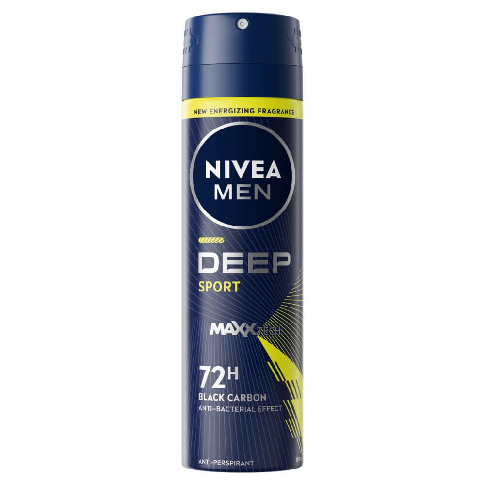 НИВЕА MEN DEO DEEP SPORT 72H спрей против изпотяване за мъже 150 мл - Грижа за тялото НИВЕА MEN DEO DEEP SPORT 72H спрей против изпотяване за мъже 150 мл - Грижа за тялото