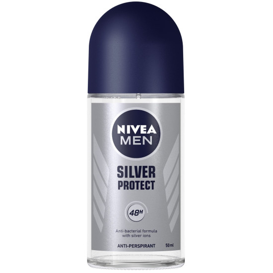 НИВЕА MEN DEO SILVER PROTECT део рол-он против изпотяване за мъже 50 мл