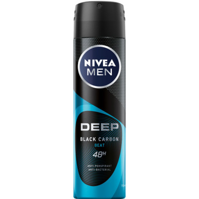 НИВЕА MEN DEO DEEP BEAT 48H део спрей против изпотяване за мъже 150 мл