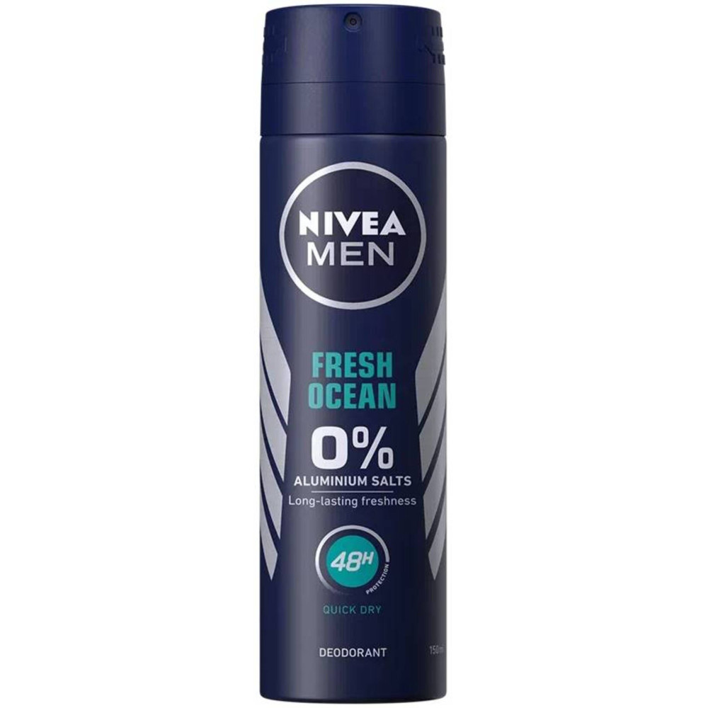 НИВЕА MEN DEO FRESH OCEAN 48H спрей против изпотяване за мъже 150 мл - Грижа за тялото