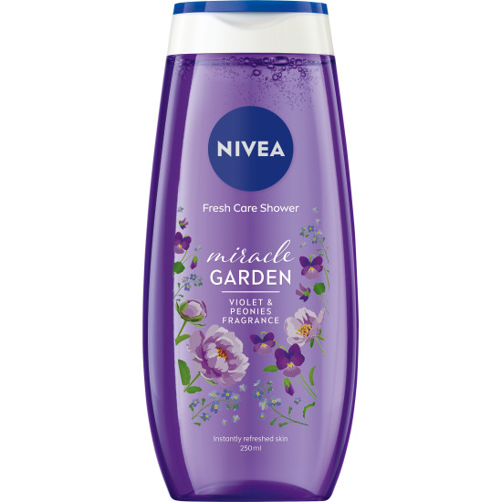 НИВЕА MIRACLE GARDEN VIOLET & PEONIES FRAGRANCE душ гел с аромат на теменужки и божур 250 мл
