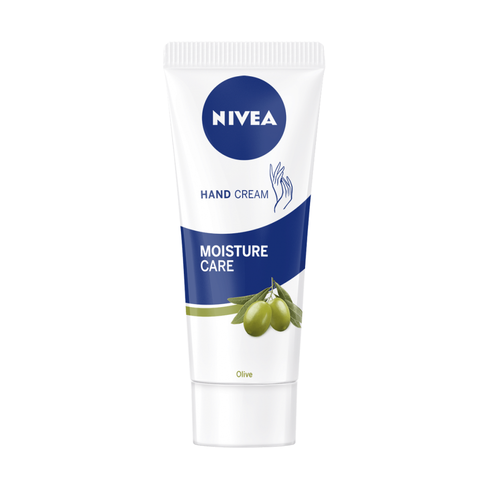 NIVEA MOISTURE CARE Olive хидратиращ крем за ръце и нокти с маслиново масло 75 мл