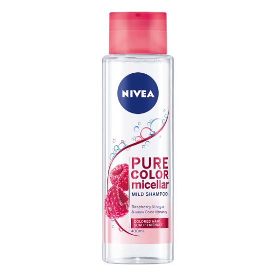 НИВЕА PURE COLOR мицеларен шампоан за боядисана коса 400 мл