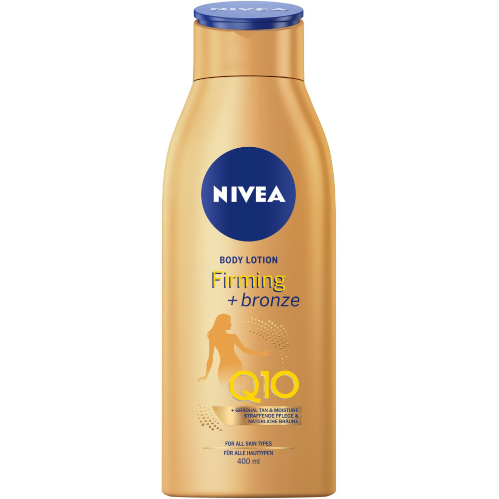 НИВЕА Q10 FIRMING + BRONZ стягащ лосион за тяло с бронзиращ ефект 400 мл - Слънцезащита