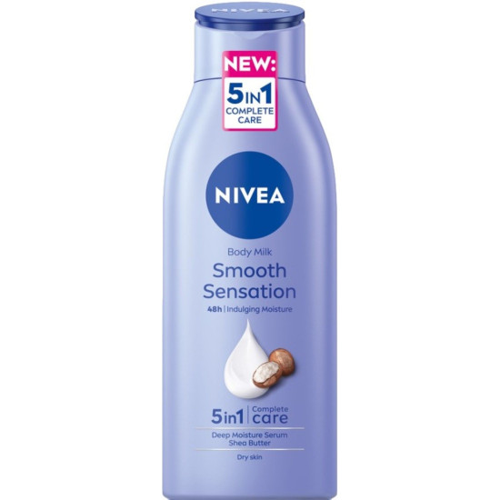 NIVEA BODY MILK SMOOTH SENSATION 48H мляко за тяло за пълноценна грижа 5в1 400 мл
