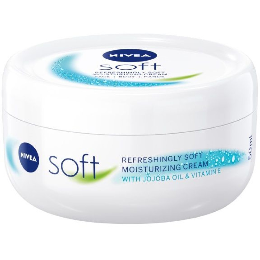 Nivea Creme Soft Нежен универсален хидратиращ крем 50 мл - Кремове за лице и тяло Nivea Creme Soft Нежен универсален хидратиращ крем 50 мл - Кремове за лице и тяло