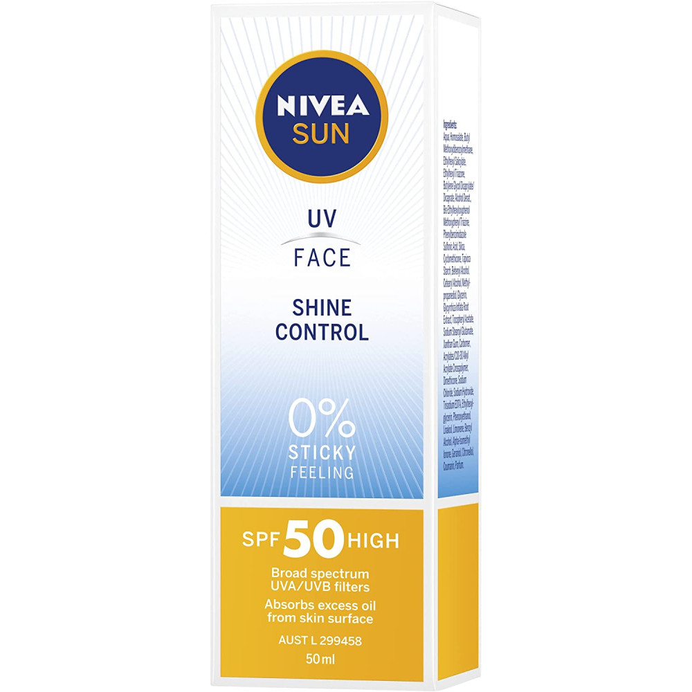 НИВЕА SUN UV FACE SHINE CONTROL SPF50 слънцезащитен крем за лице 50 мл - Слънцезащита