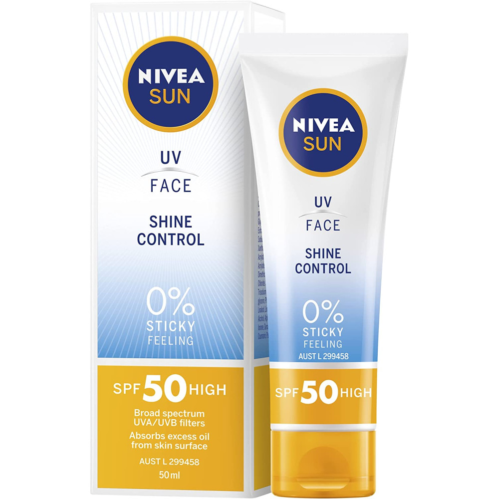 НИВЕА SUN UV FACE SHINE CONTROL SPF50 слънцезащитен крем за лице 50 мл - Слънцезащита