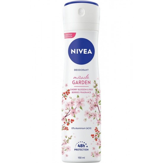 НИВЕА DEO MIRACLE GARDEN CHERRY BLOSSOM & RED BERRIES FRAGRANCE спрей против изпотяване за жени 150 мл
