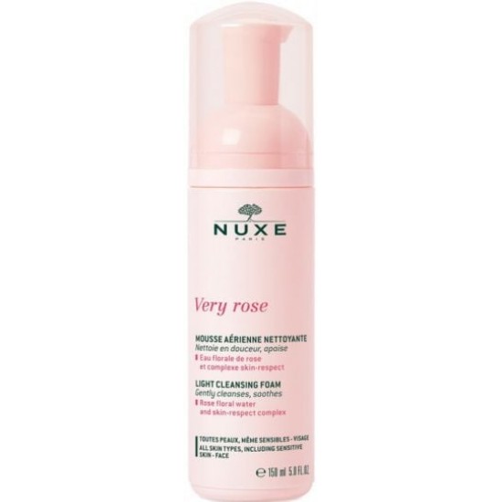 NUXE VERY ROSE нежна почистваща пяна за лице за всеки тип кожа 150 мл