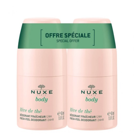 NUXE BODY REVE DE THE DUO КОМПЛЕКТ део рол-он против изпотяване за жени 2 х 50 мл