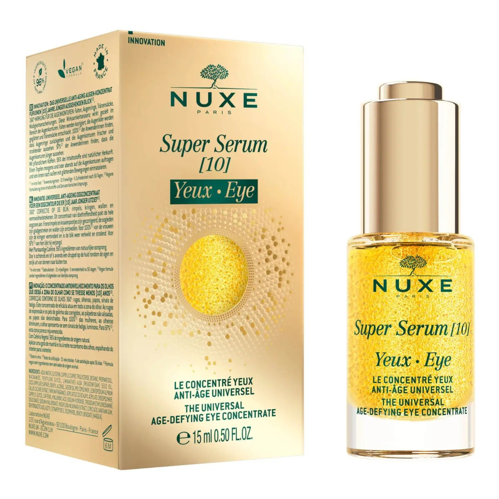 NUXE SUPER SERUM 10 Eye универсален противостареещ серум концентрат за ...
