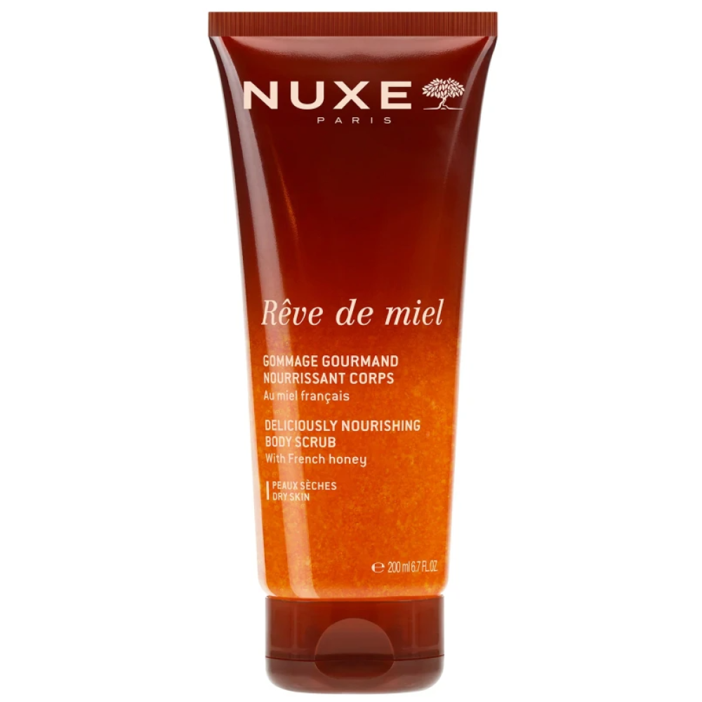 NUXE REVE DE MIEL BODY SCRUB подхранващ ексфолиант за тяло с МЕД за суха кожа 200 мл - Грижа за тялото