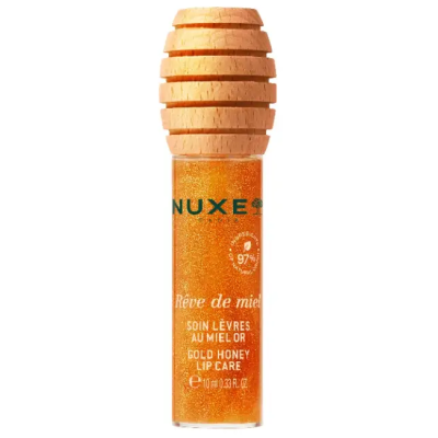 NUXE REVE DE MIEL HONEY LIP GOLD медена грижа за устни със златисти частици 10 мл