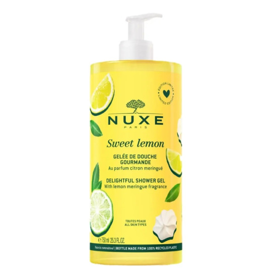 NUXE SWEET LEMON душ гел за тяло с аромат на лимоново меренге за всеки тип кожа 750 мл