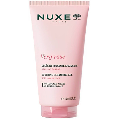 NUXE VERY ROSE успокояващ почистващ гел за лице за всеки тип кожа 150 мл
