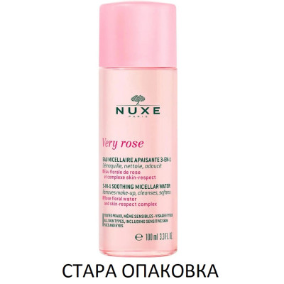 NUXE VERY ROSE 3 in 1 Soothing Micellar Water успокояваща мицеларна вода за всеки тип кожа 100 мл