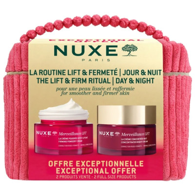 NUXE MERVEILLANCE LIFT ПРОМО КОМПЛЕКТ уплътняващ крем за лице с лифтинг ефект 50 мл  + нощен крем 50 мл