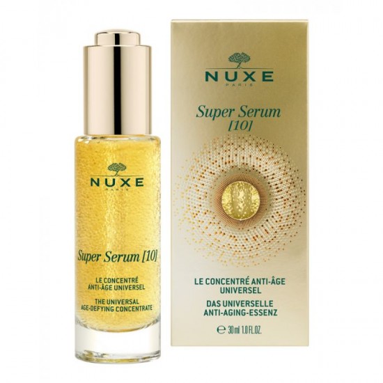 NUXE SUPER SERUM 10 универсален серум концентрат за лице и шия против стареене за всеки тип кожа 30 мл