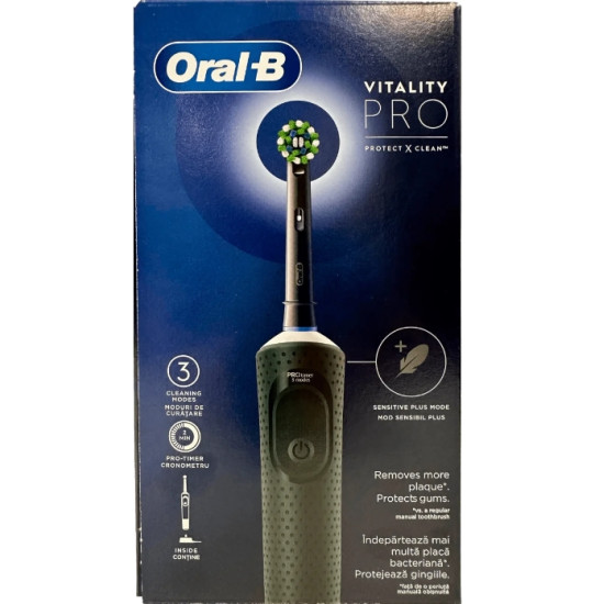 ОРАЛ B електрическа четка за зъби VITALITY PRO Black Protect X Clean х 1 бр