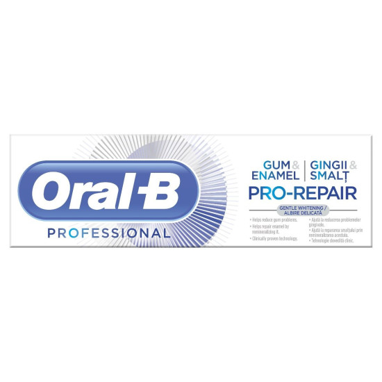 ОРАЛ B PROFESIONAL PRO-REPAIR GENTLE WHITENING избелваща паста за зъби и венци 75 мл