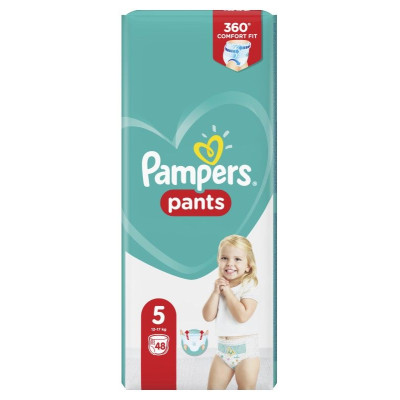 ПАМПЕРС PANTS 5 гащи за бебета и деца /11-17 кг/ x 48 бр
