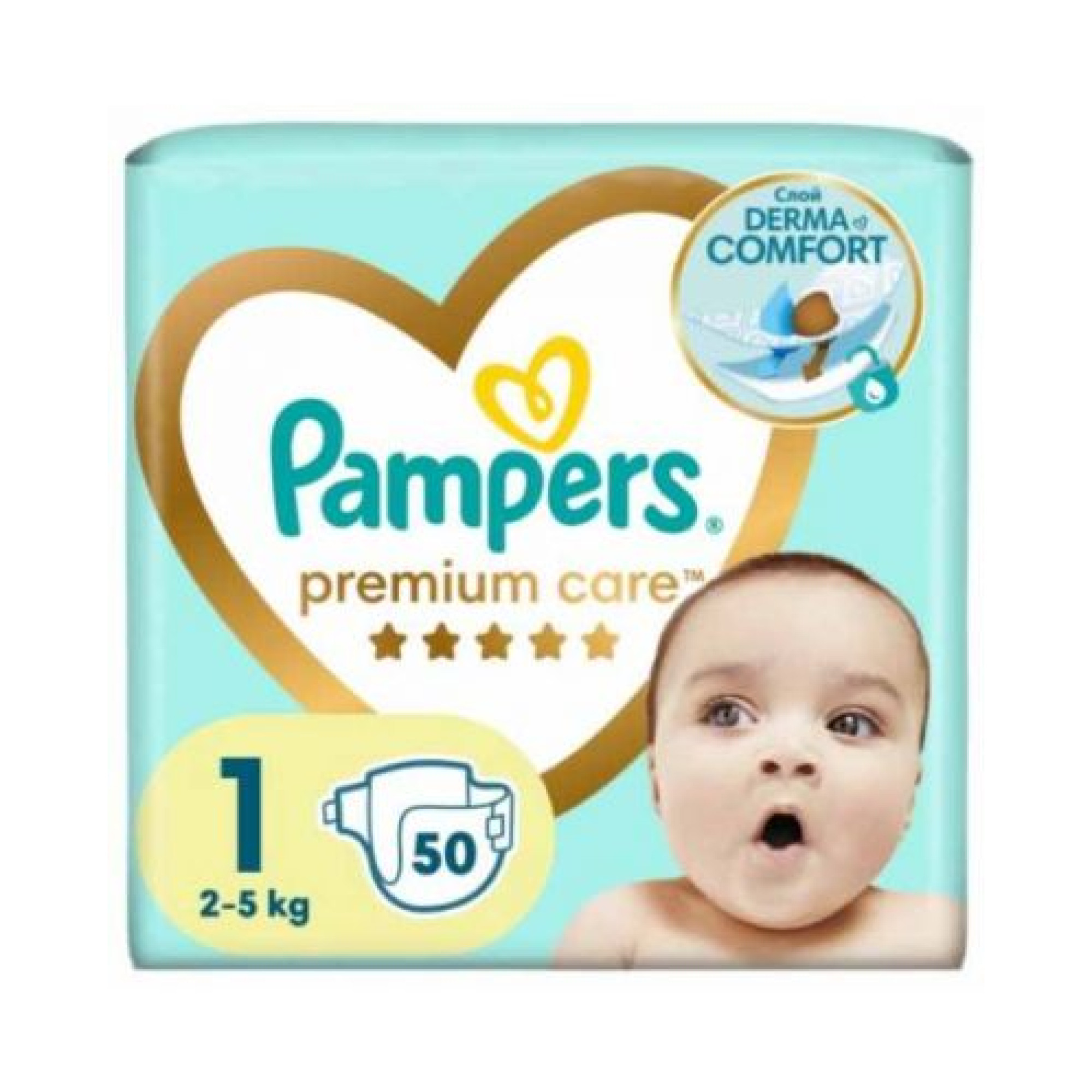 ПАМПЕРС ПЕЛЕНИ PREMIUM CARE за новородени 2-5 кг x 50 бр | Аптека Феникс