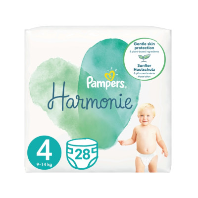 ПАМПЕРС HARMONY 4 (9-14kg) x 28 бр