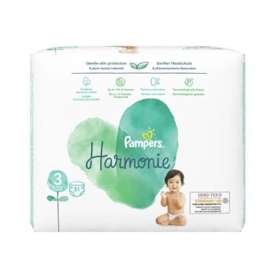 ПАМПЕРС HARMONY 3 (6-10kg) x 31 бр