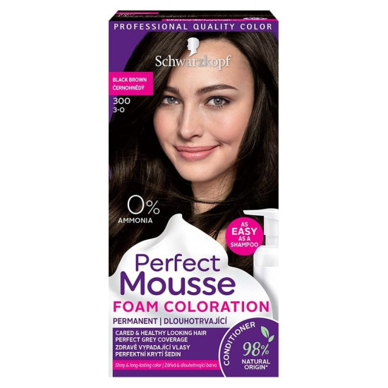 PERFECT MOUSSE боя за коса 300 ЧЕРНО-КАФЯВ