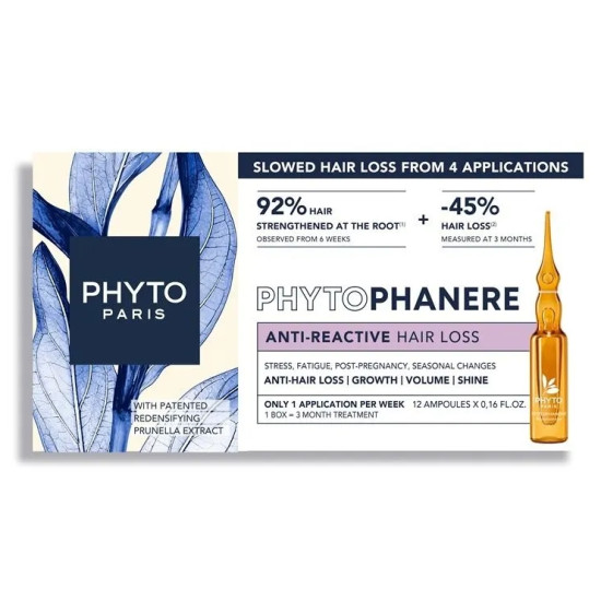 PHYTO PHYTOPHANERE терапия против реактивен косопад при жени ампули 5 мл х 12 бр