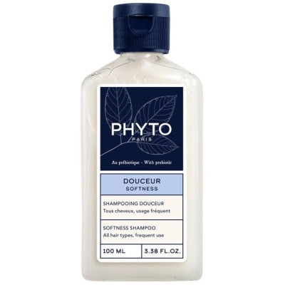 PHYTO SOFTNESS SHAMPOO нежен шампоан за ежедневна употреба поддържащ естествения баланс на скалпа за всеки тип коса 100 мл