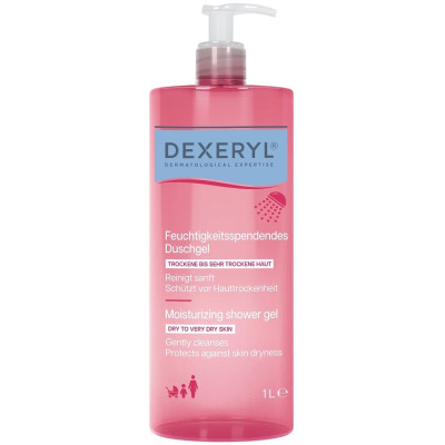 DEXERYL Moisturizing shower gel хидратиращ душ гел за лице и тяло за суха, много суха и атопична кожа 1 л