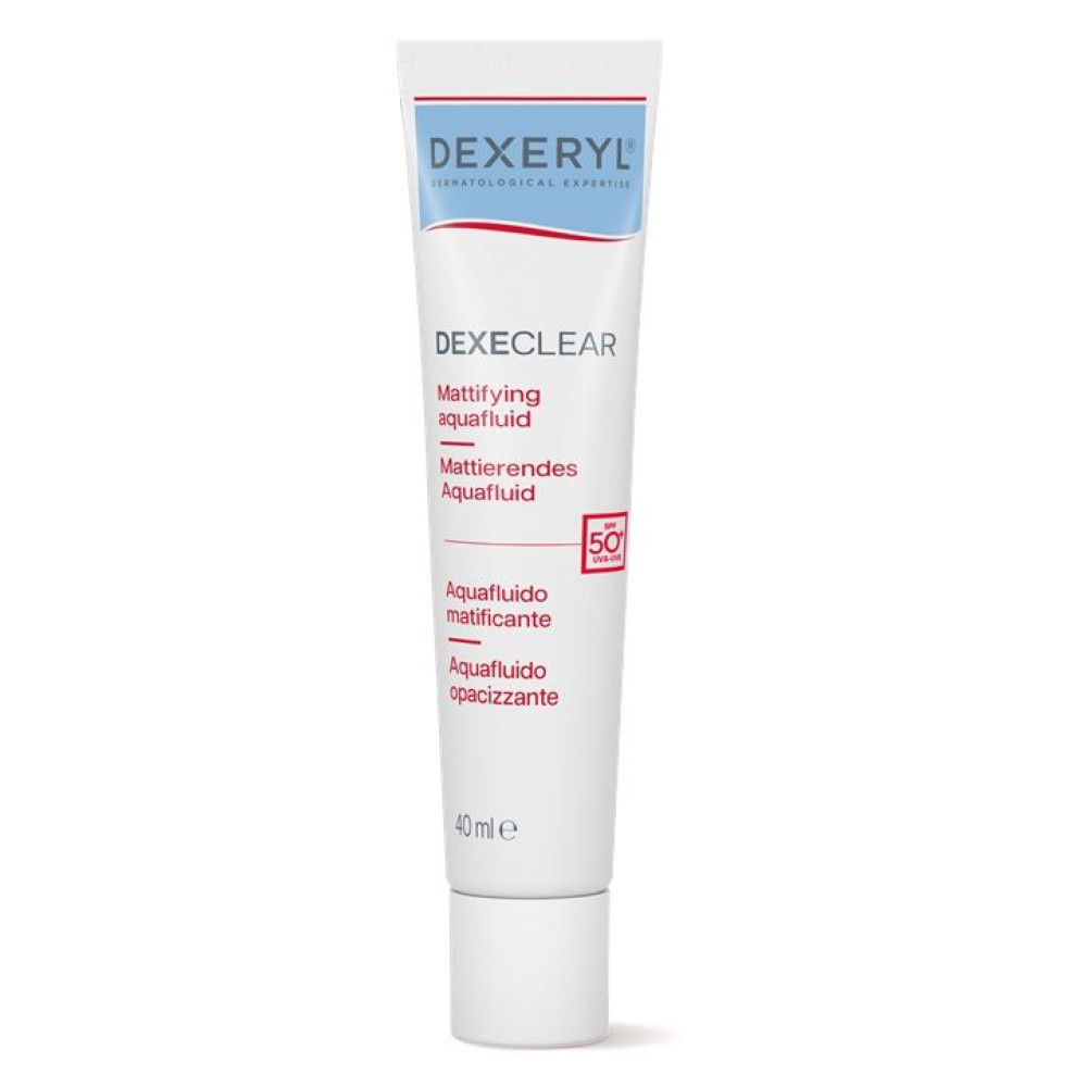 DEXERYL DEXECLEAR SPF50+ матиращ аква флуид за лице за акне и мазна кожа 40 мл - Грижа за лицето