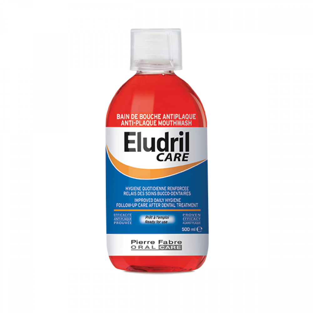 Eludril Care вода за уста антибактериална, антиплака 500мл. -