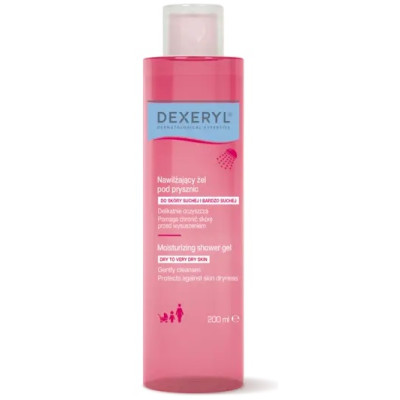 DEXERYL Moisturizing shower gel хидратиращ душ гел за лице и тяло за суха, много суха и атопична кожа 200 мл