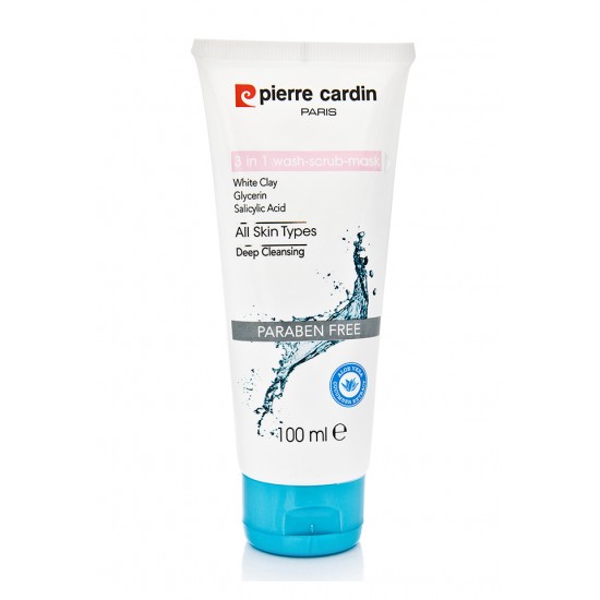 ПИЕР КАРДИН WASH SCRUB MASK измиващ продукт за лице 3в1 100 мл