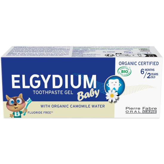 ELGYDIUM BABY БИО паста за зъби за бебета и деца 6м-2 г 30 мл ПРОМО