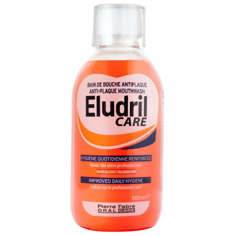 ELUDRIL CARE антиплакова вода за уста 500 мл ПРОМО