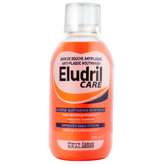 ELUDRIL CARE антиплакова вода за уста 500 мл