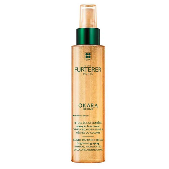 RENE FURTERER OKARA BLOND SPRAY изсветлявящ спрей без отмиване за изрусена коса 150 мл