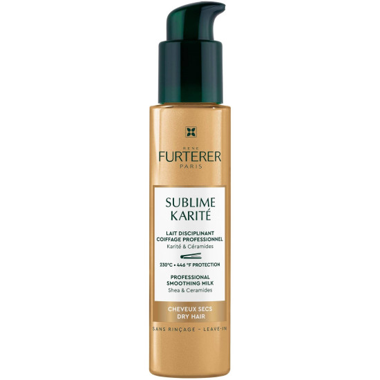 RENE FURTERER SUBLIME KARITE Professional Smoothing Milk изглаждащо и термозащитно мляко за без отмиване за суха коса 100 мл