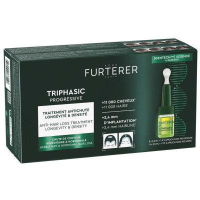 RENE FURTERER TRIPHASIC PROGRESIVE серум против прогресивен косопад амп 5.5 мл х 8 бр