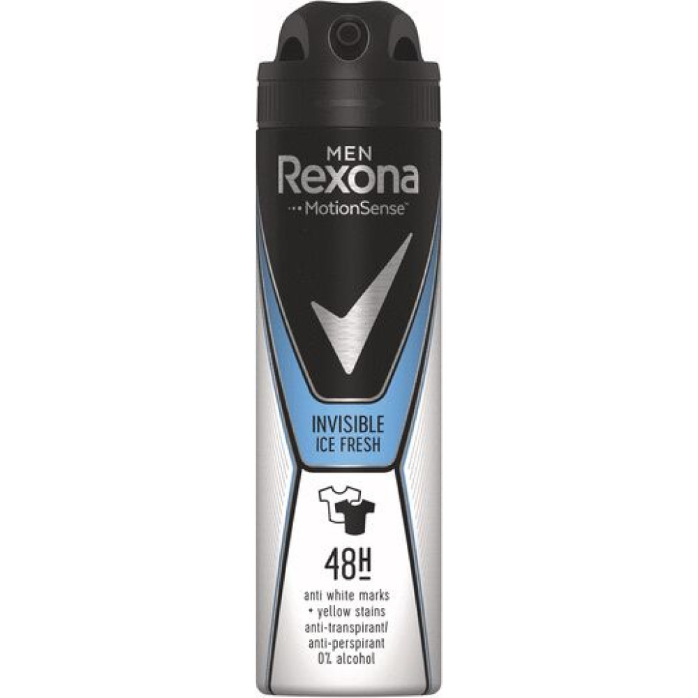 Rexona Men Invisible Ice Fresh Дезодорант спрей 150мл -