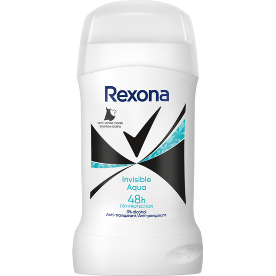 REXONA INVISIBLE AQUA 48H део стик против изпотяване за жени 50 мл