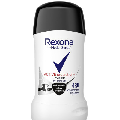 РЕКСОНА ACTIVE PROTECTION+ INVISIBLE 48H део стик против изпотяване за жени 50 мл