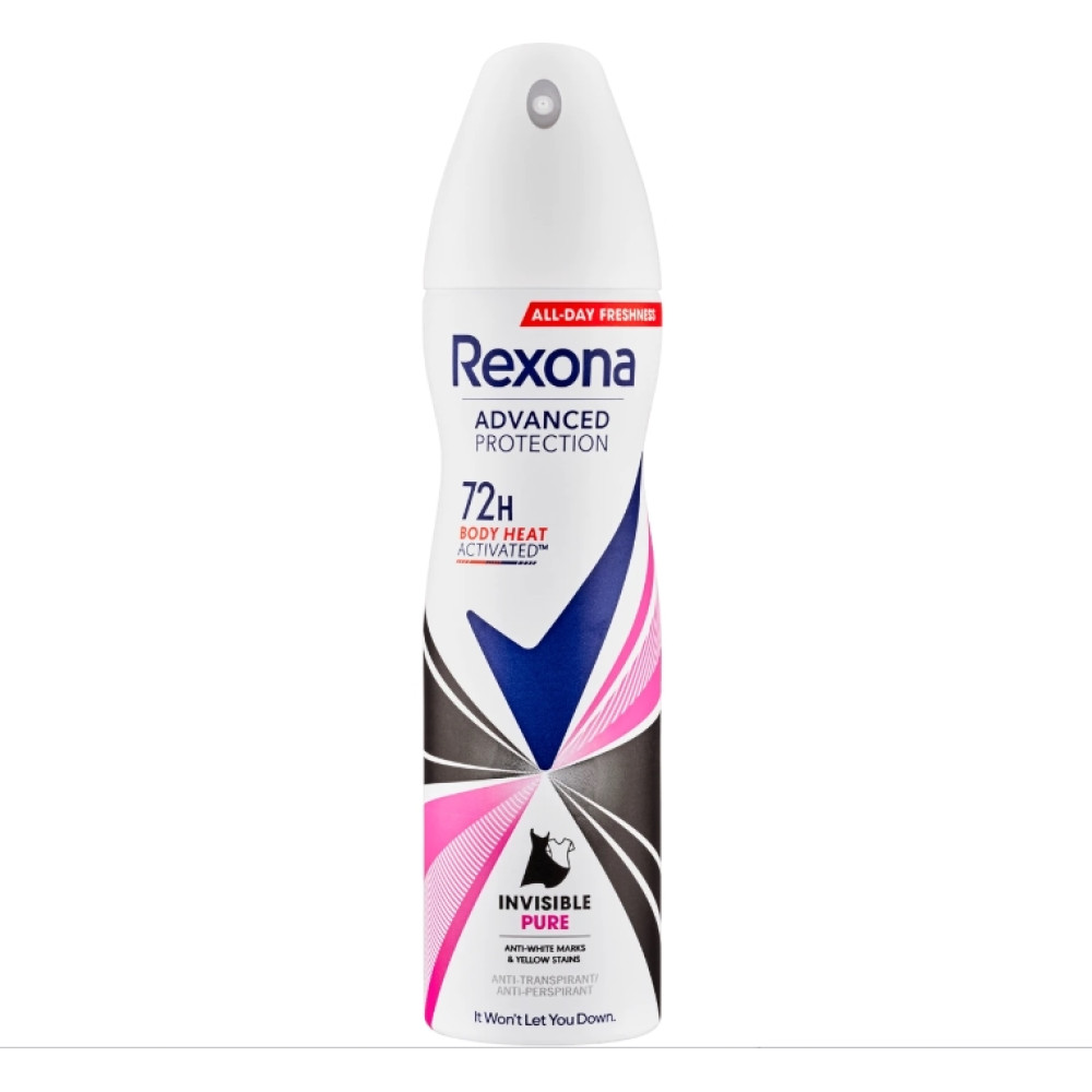 РЕКСОНА ADVANCED PROTECTION INVISIBLE PURE 72H део спрей против изпотяване за жени 150 мл - Грижа за тялото РЕКСОНА ADVANCED PROTECTION INVISIBLE PURE 72H део спрей против изпотяване за жени 150 мл - Грижа за тялото