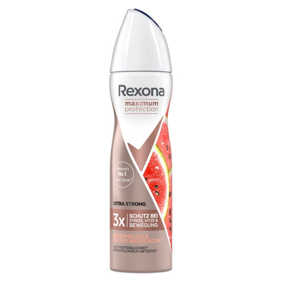 РЕКСОНА MAXIMUM PROTECTION EXTRA STRONG WATERMELON CACTUS WATER део спрей против изпотяване за жени 150 мл