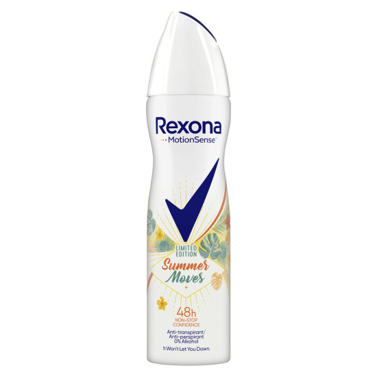 РЕКСОНА WOMEN SUMMER MOVES 48H део спрей против изпотяване за жени 150 мл